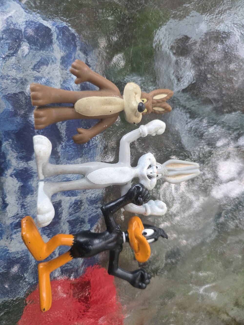 Looney Tunes Coyote & Bugs Bunny PVC Figures - 1988 Arby's Toys